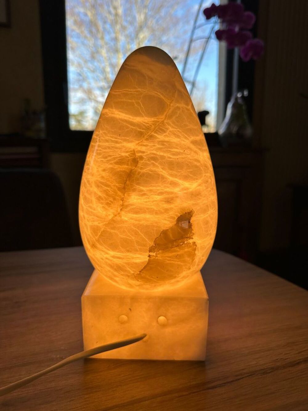 Lampe vintage en alb&acirc;tre Décoration