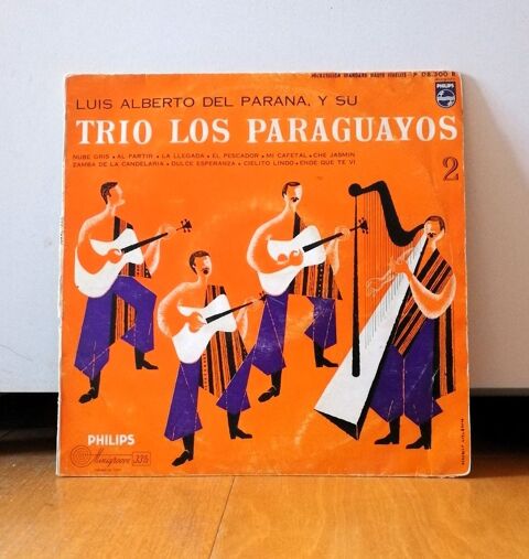 25cm Trio LOS PARAGUAYOS - Galopera - Philips P 08.300 R 6 Argenteuil (95)