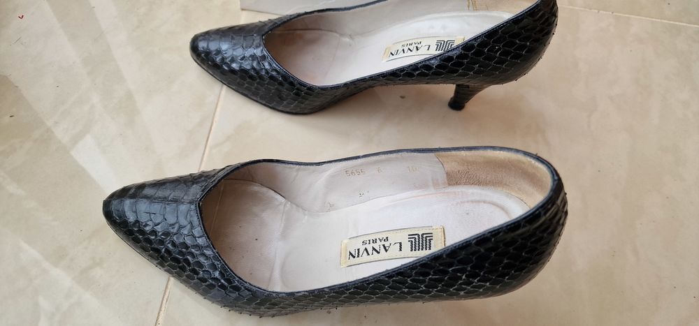 Escarpins en croco Lanvin Chaussures
