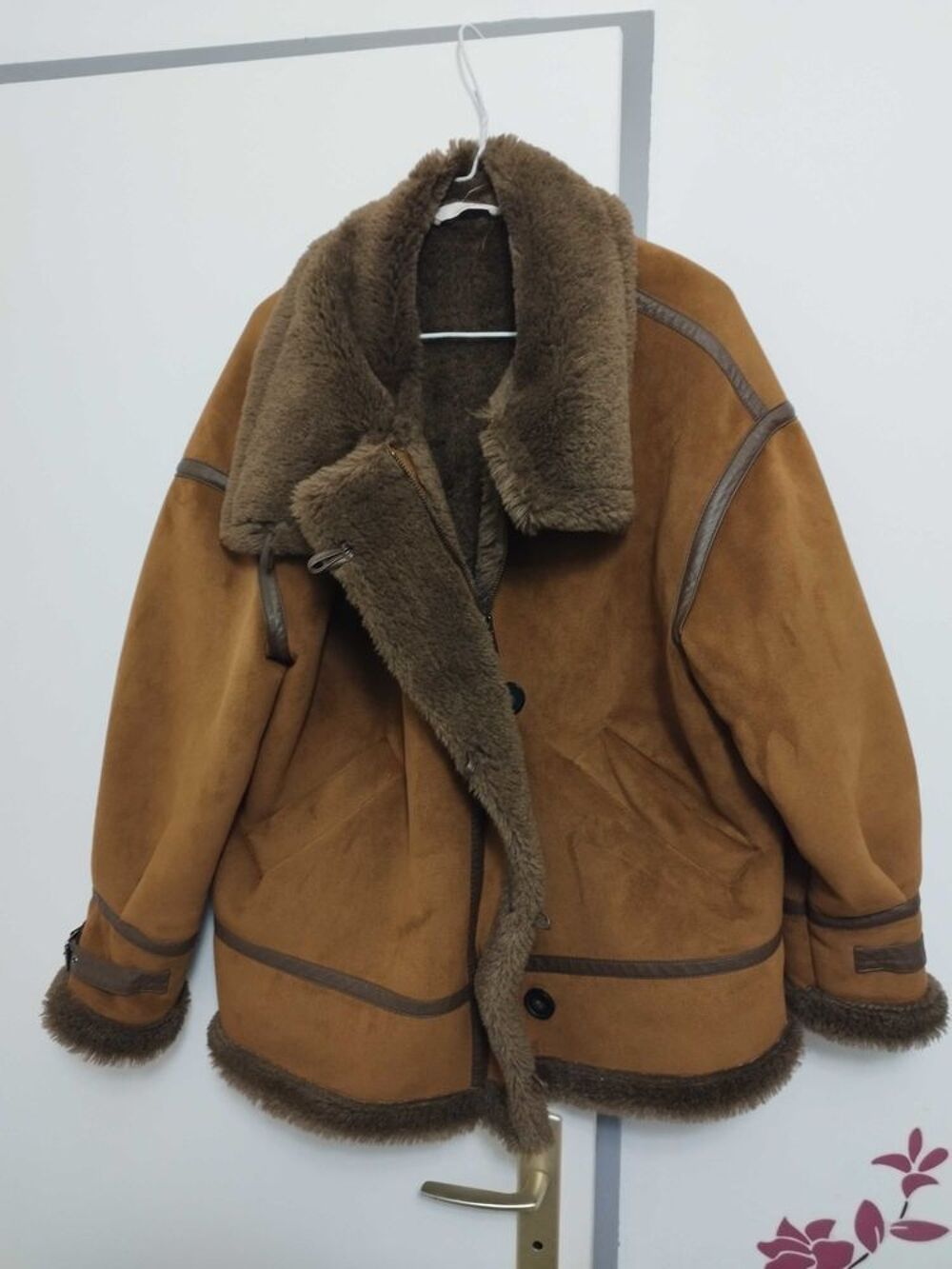 Blouson d'hiver femme Cama&iuml;eu fourrure &agrave; l'int&eacute;rieur taille xl Vêtements