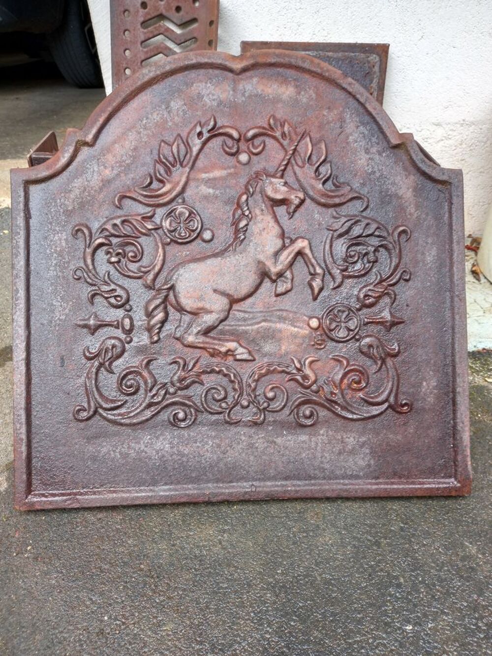 PLAQUE DE CHEMINEE EN FONTE Décoration