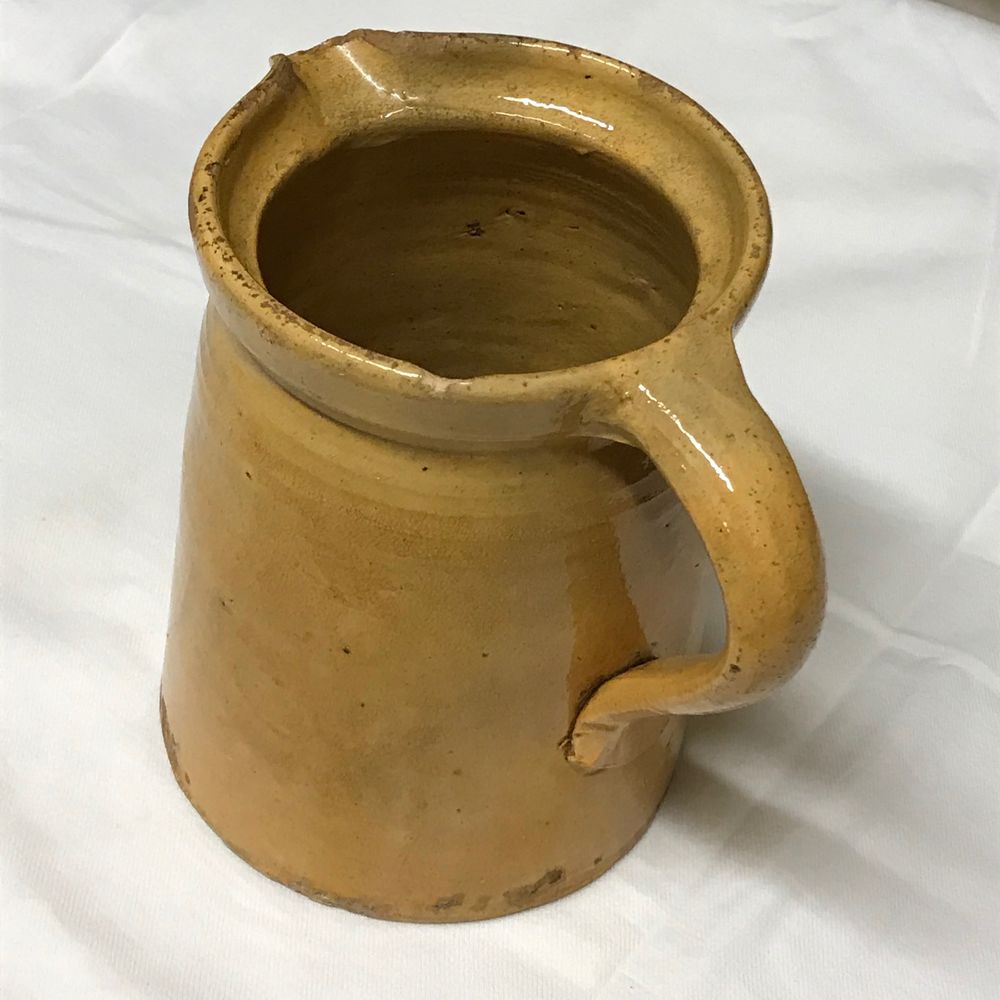 Ancien Pot &agrave; lait en poterie Cuisine