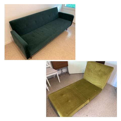 Lot: canap convertible et petit fauteuil convertible MADE 315 Paris 11 (75)