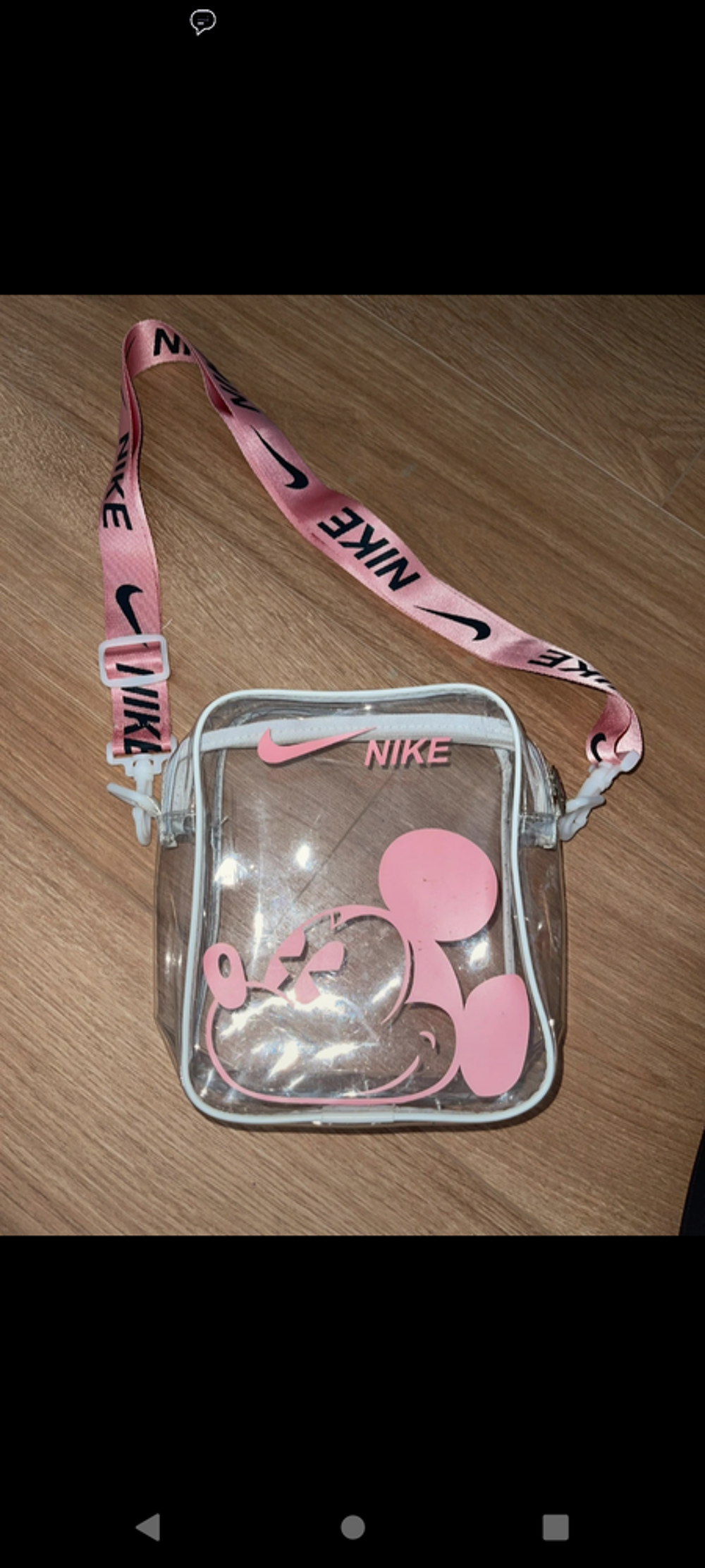 Sac Mickey Nike rare rose Maroquinerie