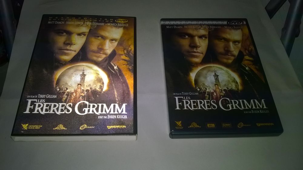 DVD Les Fr&egrave;res Grimm
Matt Damon
2006
Excellent etat
Poch DVD et blu-ray