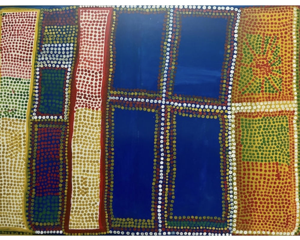 Tableau du ma&icirc;tre Australien Barney Ellaga 1939 2015 Décoration