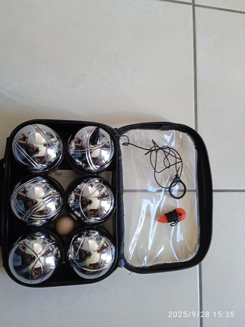 Set boules de p&eacute;tanque avec housse Sports