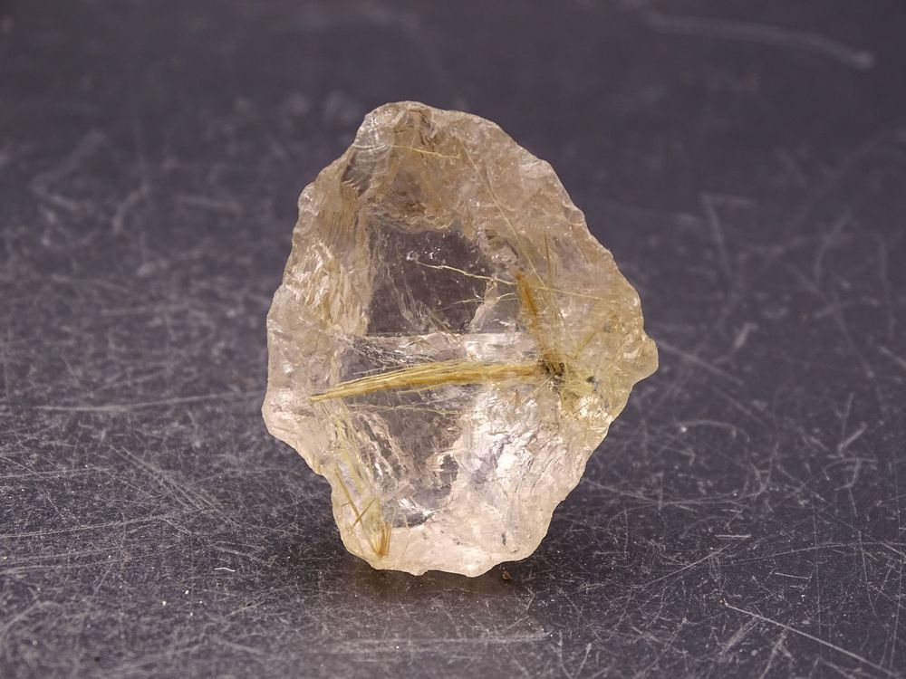 Quartz &agrave; inclusions de Rutile Minas Gerais Br&eacute;sil 