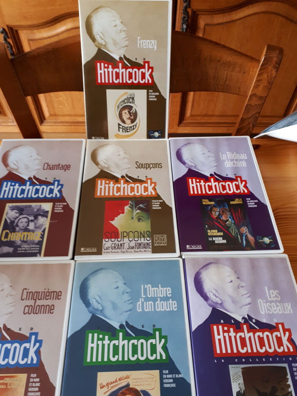 Cassettes d'origine VHS Alfred Hitchcock DVD et blu-ray