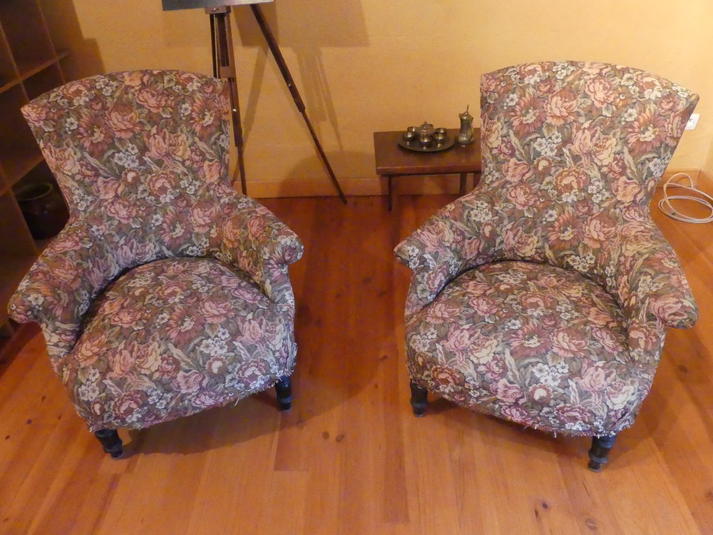 2 fauteuils type crapaud Meubles