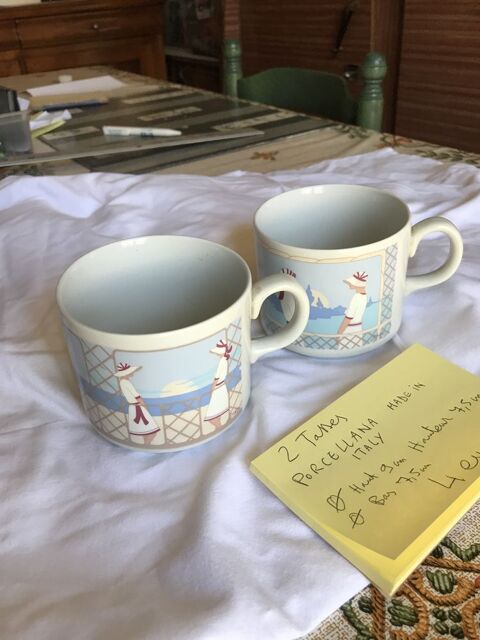 4 tasses en porcelaine 4 Romorantin-Lanthenay (41)