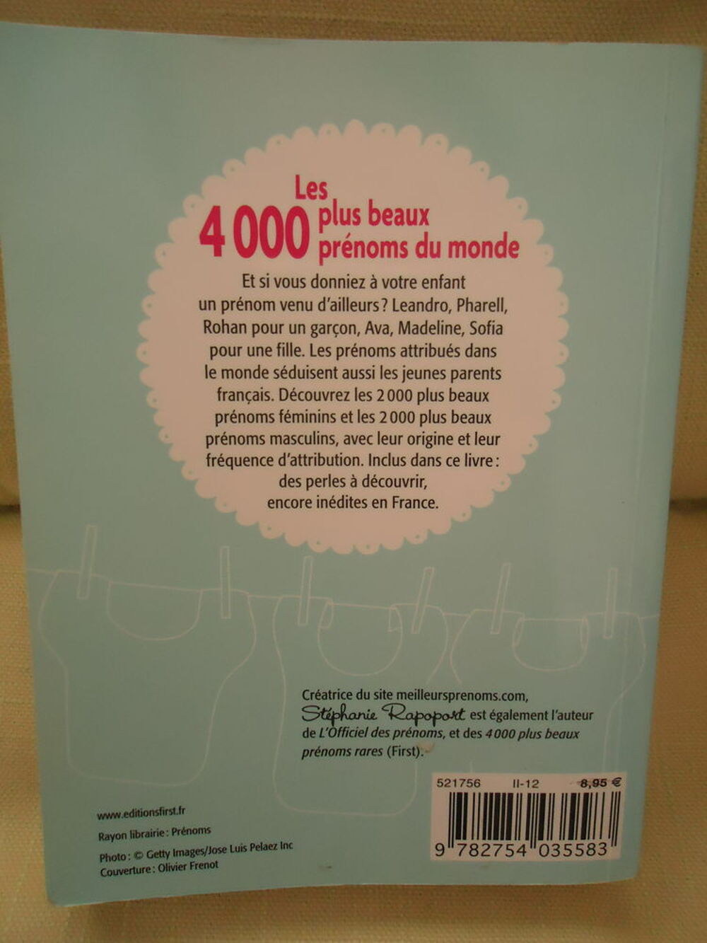 LIVRE 4000 PRENOMS Livres et BD