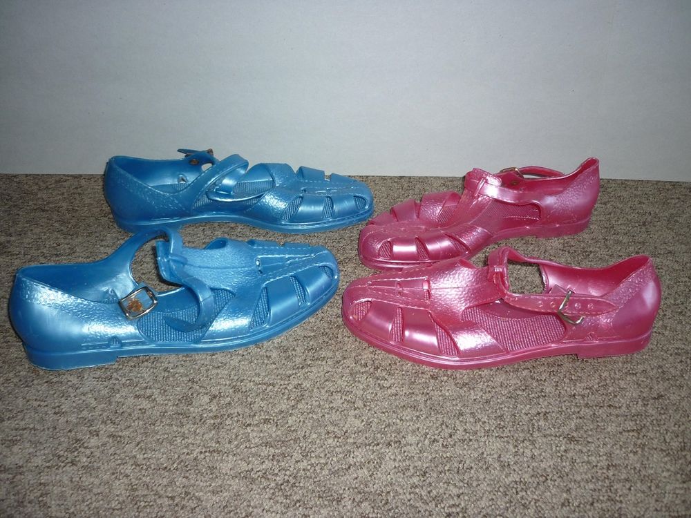 2 paires "M&Eacute;DUSES" sandales plage vintage (Tailles 38 &amp; 40) Chaussures