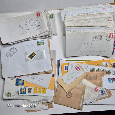 Lot  d'enveloppes, de flammes, d'oblit�rations postales et d 15 Saumur (49)