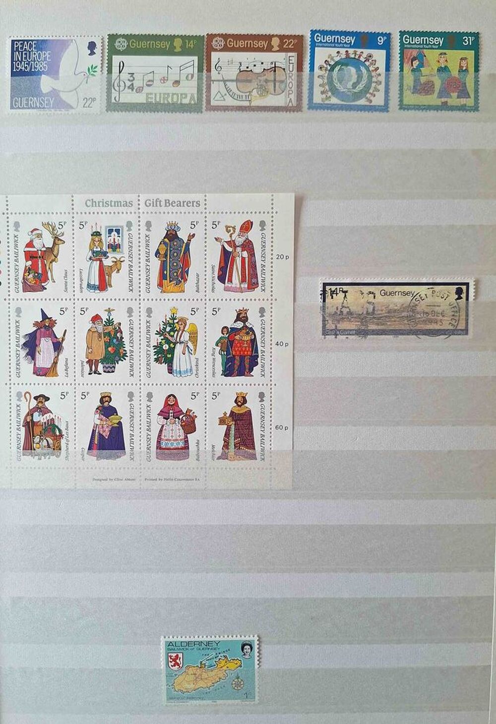 S&eacute;rie de timbres de collection de Guernesey 