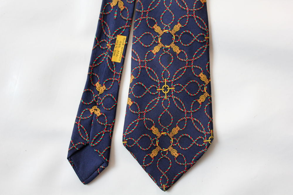 Cravate soie cordage et sangles HERMES Vêtements