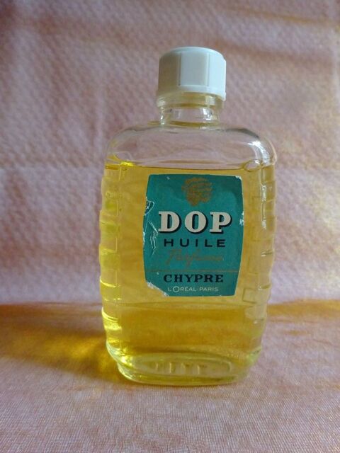 Flacon publicitaire vintage DOP huile parfumé Chypre 10 Mondragon (84)