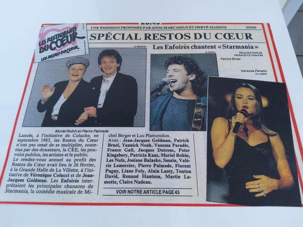 DVD LES ENFOIRES CHANTENT STARMANIA DVD et blu-ray