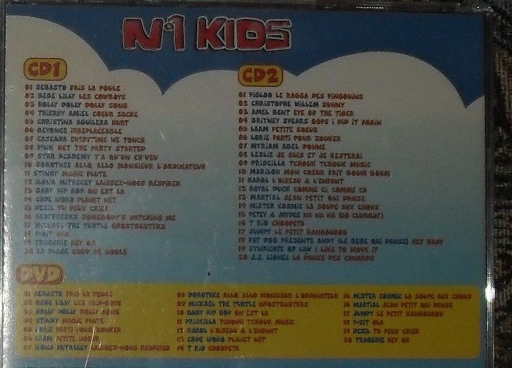 Lot de 2 bo&icirc;tiers de CD et DVD pour Enfants NEUFS. CD et vinyles