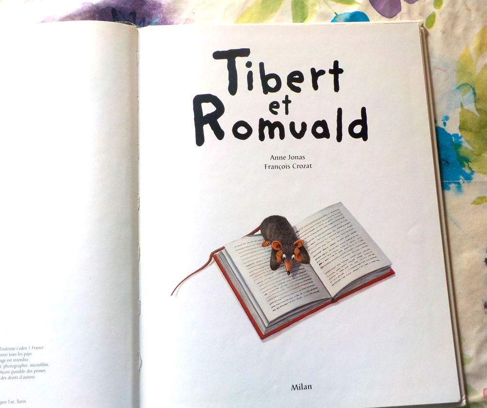 TIBERT ET ROMUALD de Anne JONAS et Fran&ccedil;ois CROZAT Ed. Milan Livres et BD