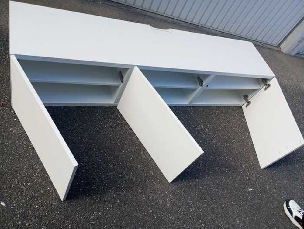 Meuble TV blanc moderne 180 cm Meubles