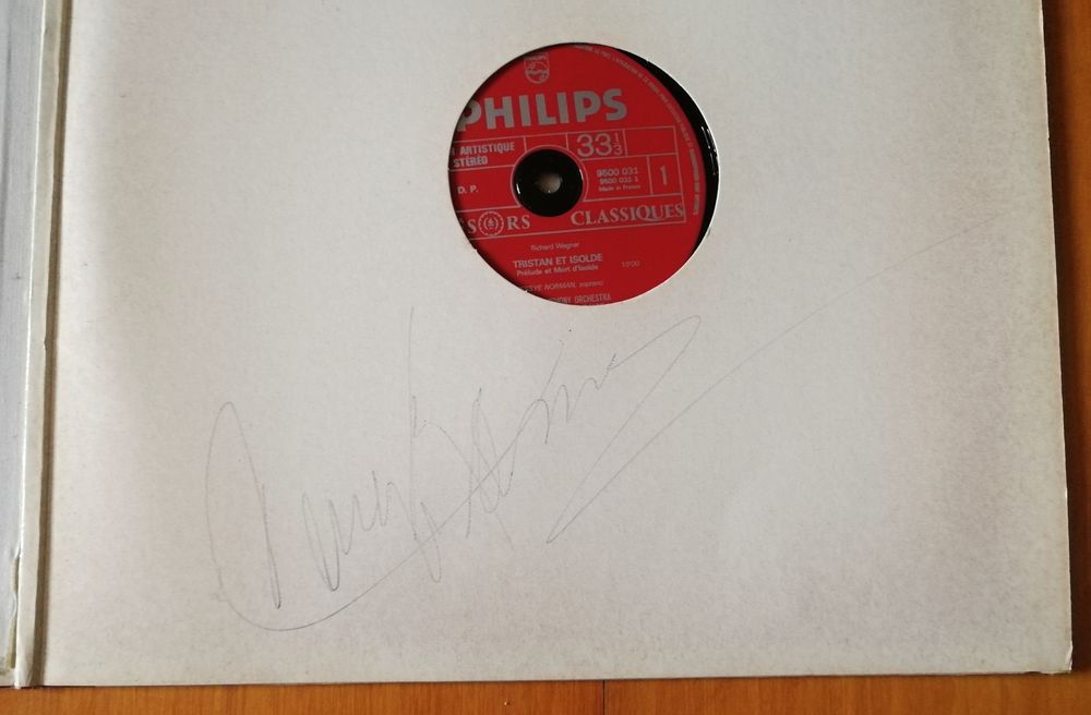 LP d&eacute;dicac&eacute; par Jessye NORMAN : Wesendonk lieder de Wagner CD et vinyles