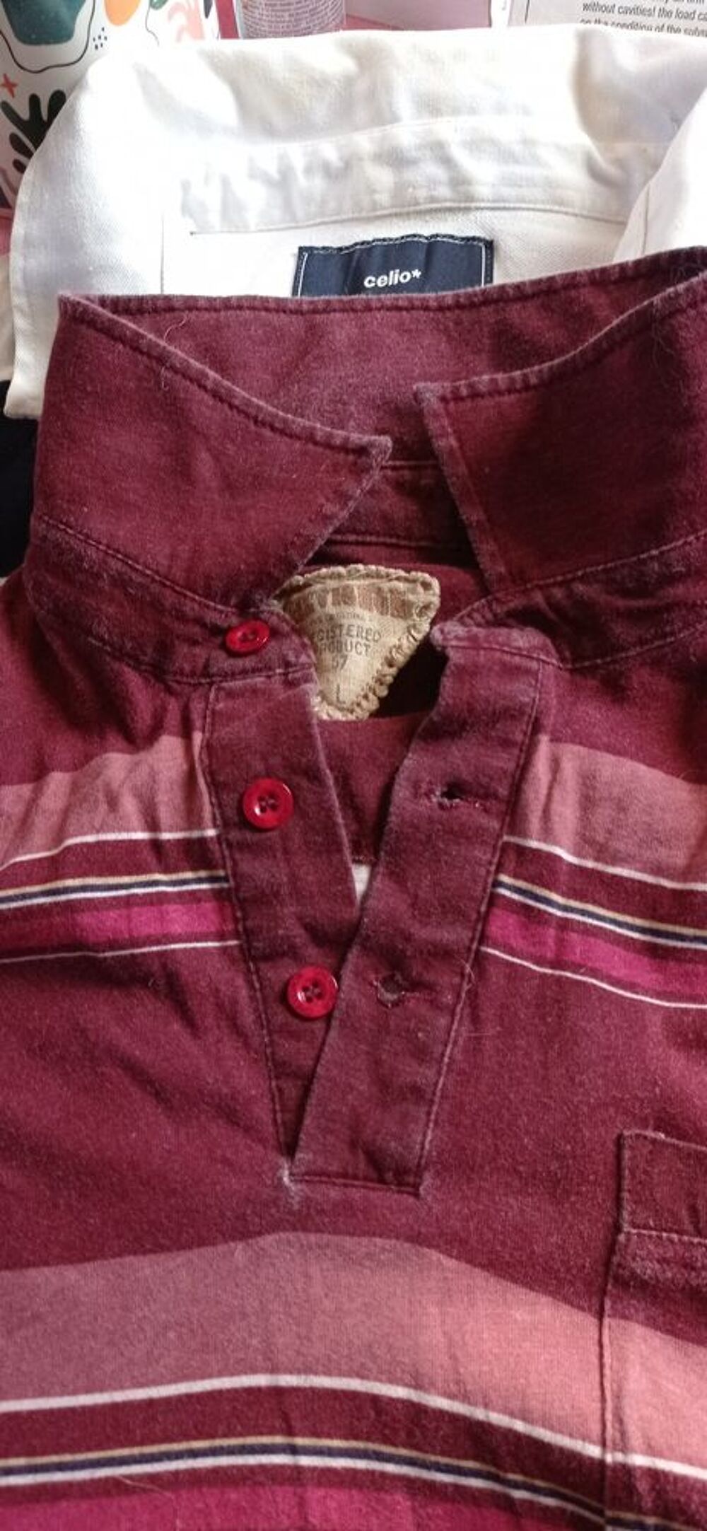 deux polos pour homme et un t-shirt Vêtements
