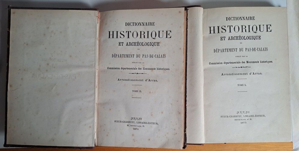Dictionnaire historique et arch&eacute;ologique - Arras Livres et BD