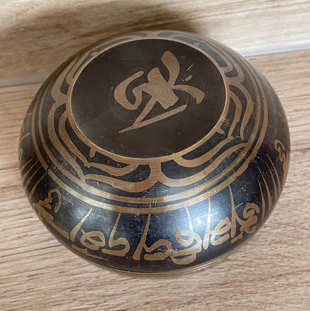 Bol chantant tib&eacute;tain en bronze, NEUF jamais utilis&eacute; Instruments de musique