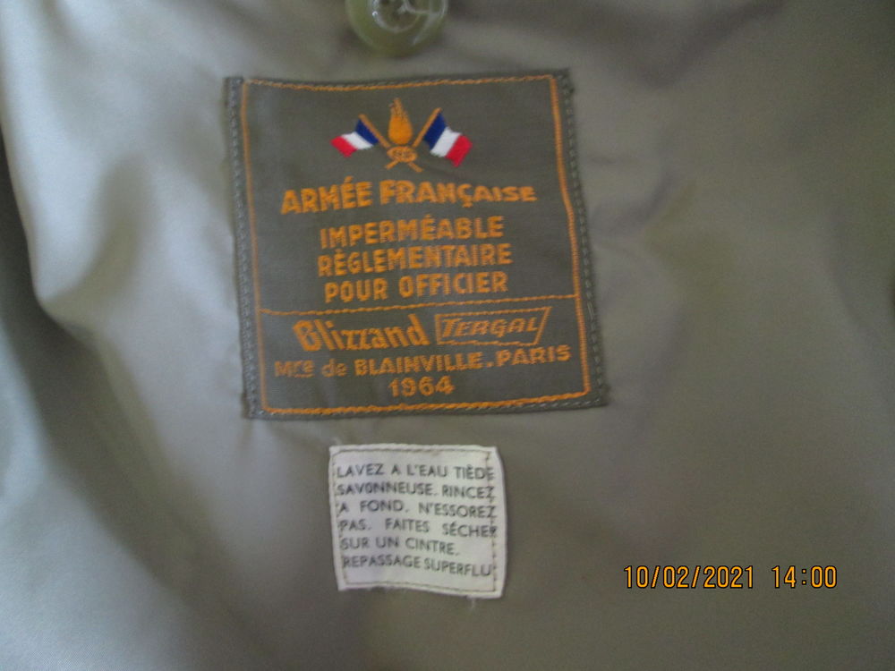 imperm&eacute;able militaire 