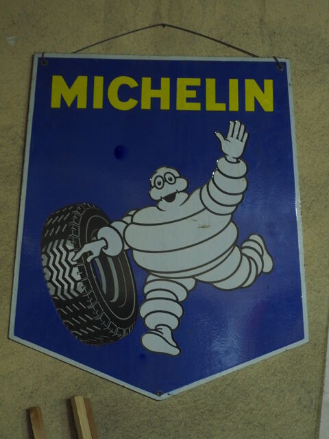 plaque emaillee double face michelin 250 Saint-Chinian (34)