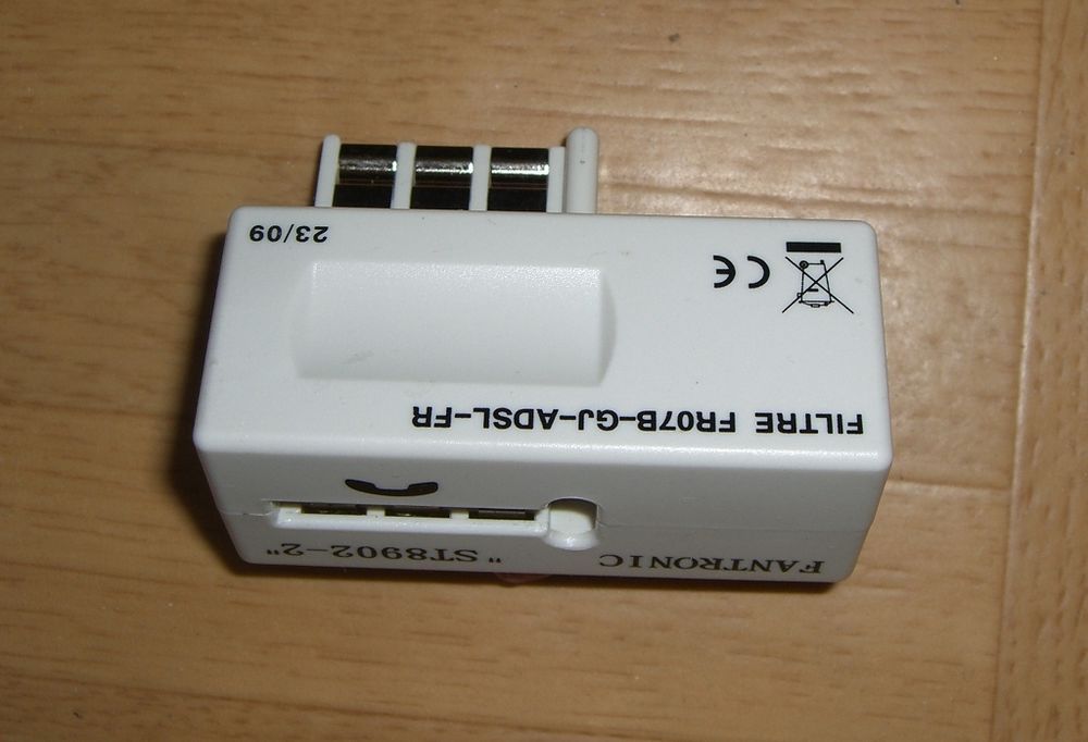 Filtre ADSL avec sortie RJ11 Matriel informatique