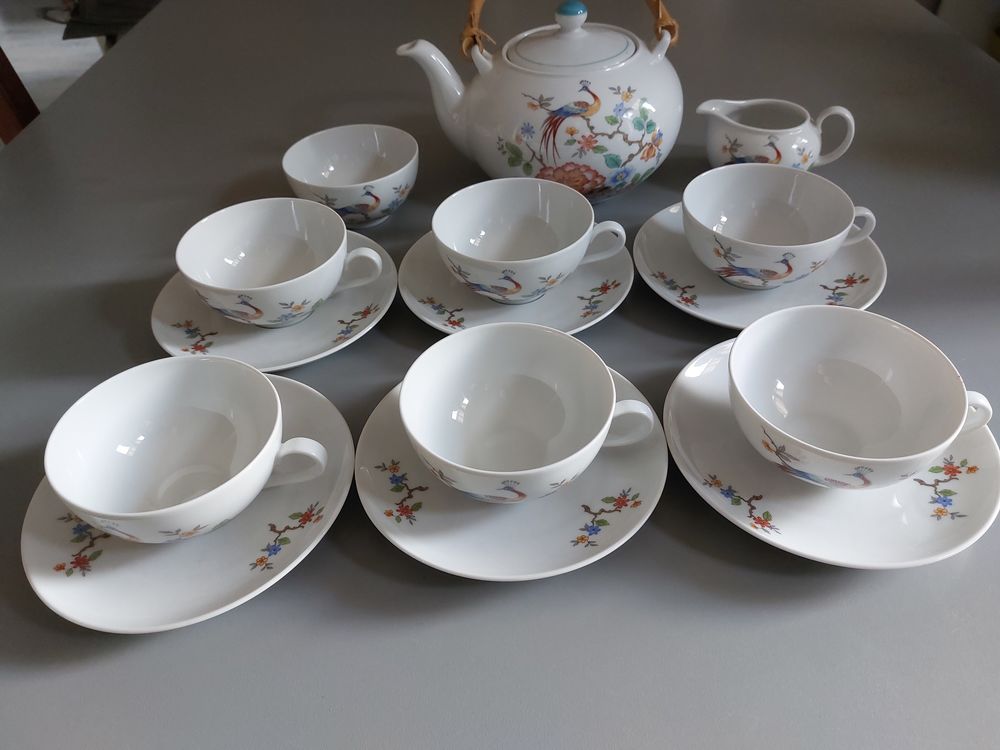 Service &agrave; th&eacute; en Porcelaine 15 pi&egrave;ces Cuisine