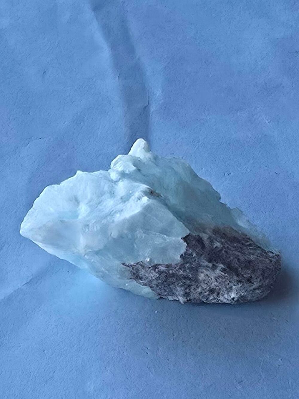 Sp&eacute;cimen H&eacute;mimorphite Bleut&eacute;e Etoil&eacute;e-RDC 21g 