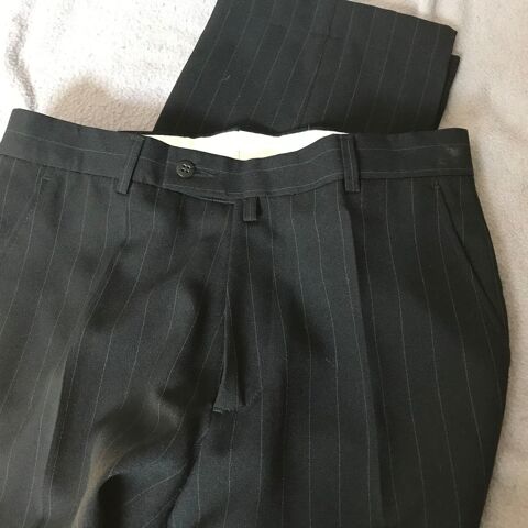 PANTALON NOIR fil blanc CHARLES  T. 38 15 Saint-Genis-Laval (69)