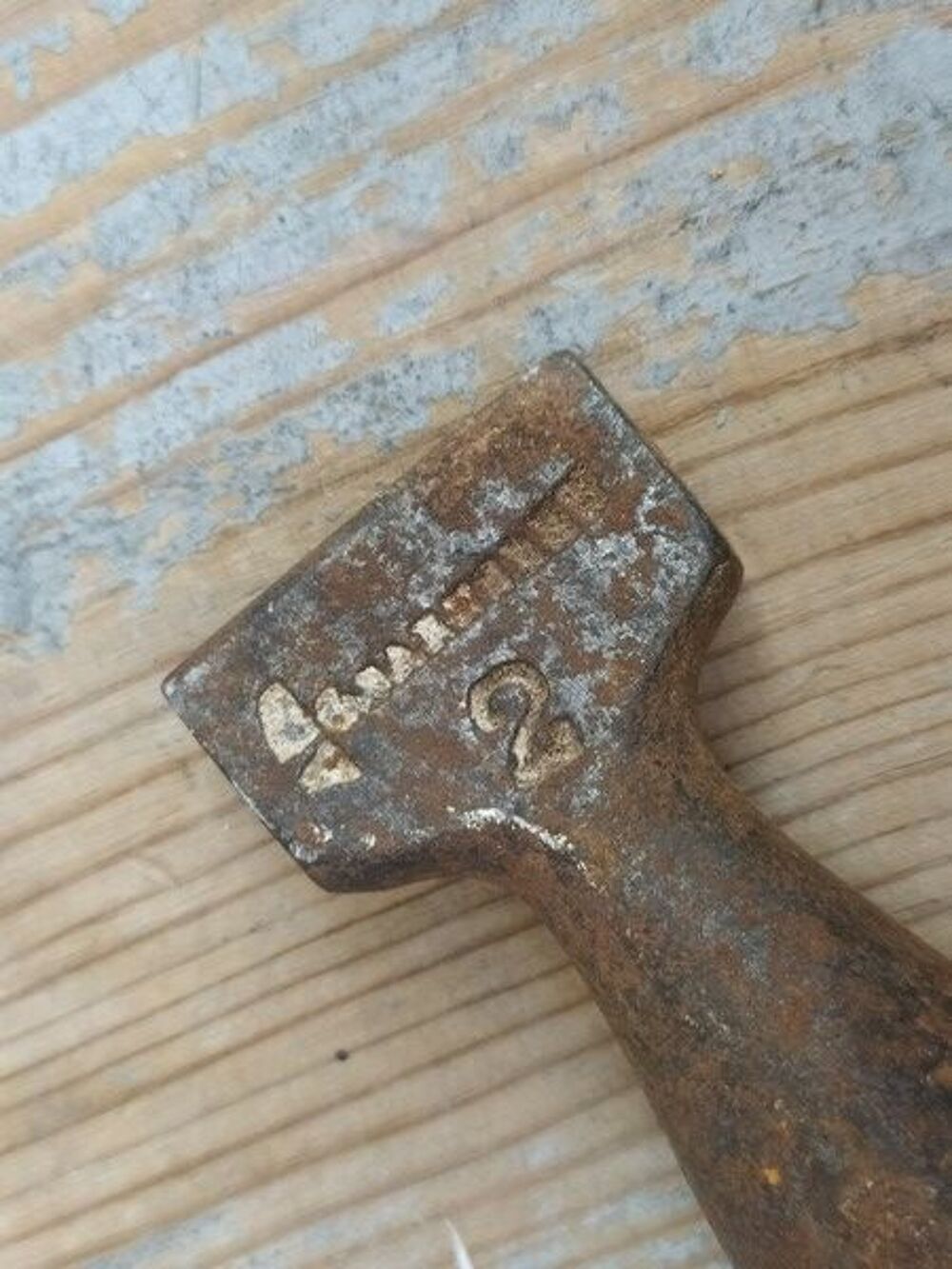 Outil Ancien Marteau de Joigneur Appr&ecirc;teur Maroquinerie Cuir 