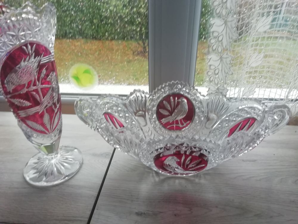 Vase et coupe &agrave; fruits Décoration