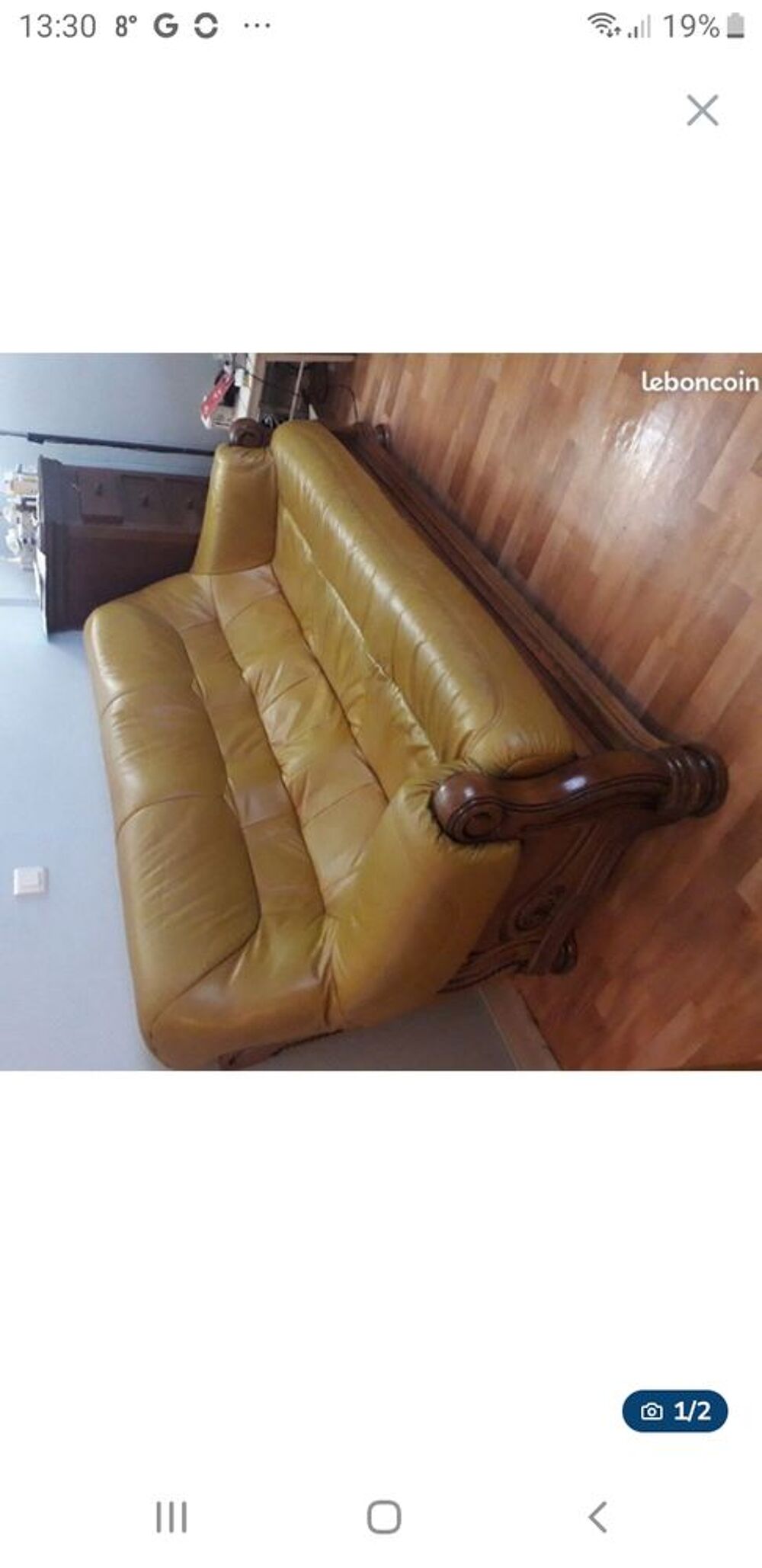 Canap&eacute; et fauteuil cuir Meubles
