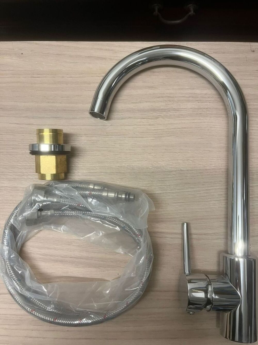 Mitigeur de cuisine col de cygne - Neuf Bricolage