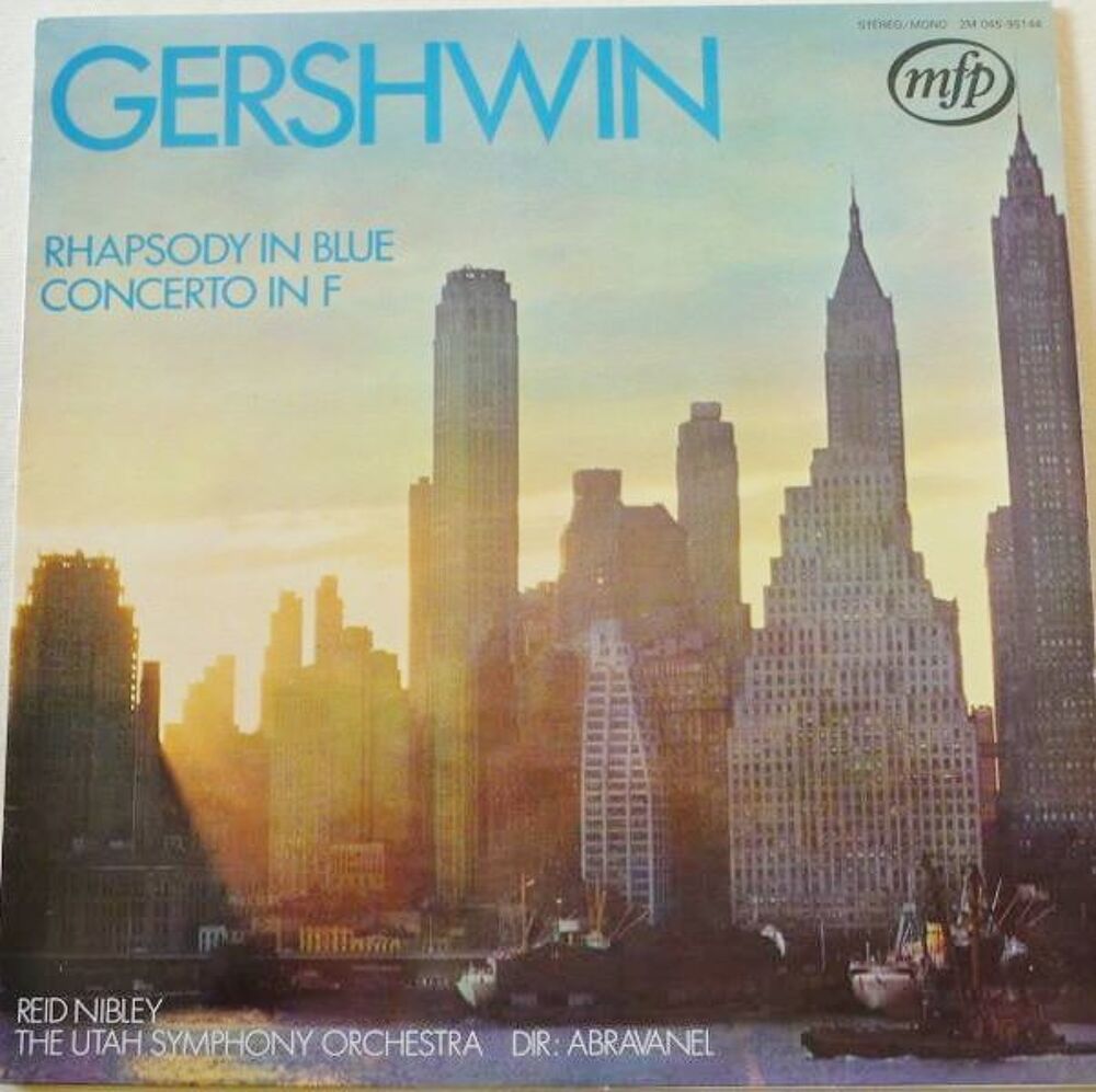 Vinyl GERSHWIN Rhapsody in Blue CD et vinyles