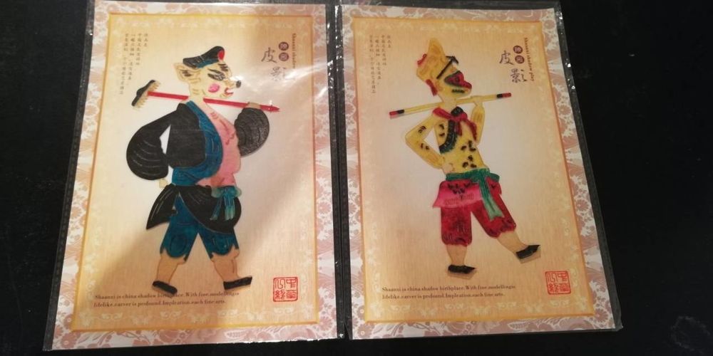 Peinture de marionnettes ombres artisanales 