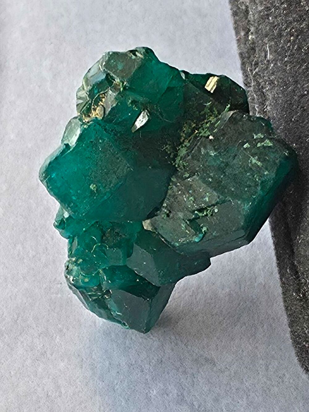Dioptase Brute du Katanga RDC 5g-Cristaux Vert Emeraude 