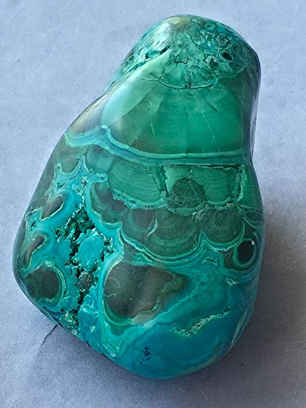 Chrysocolle du Katanga RDC-Pierre Polie 58g 