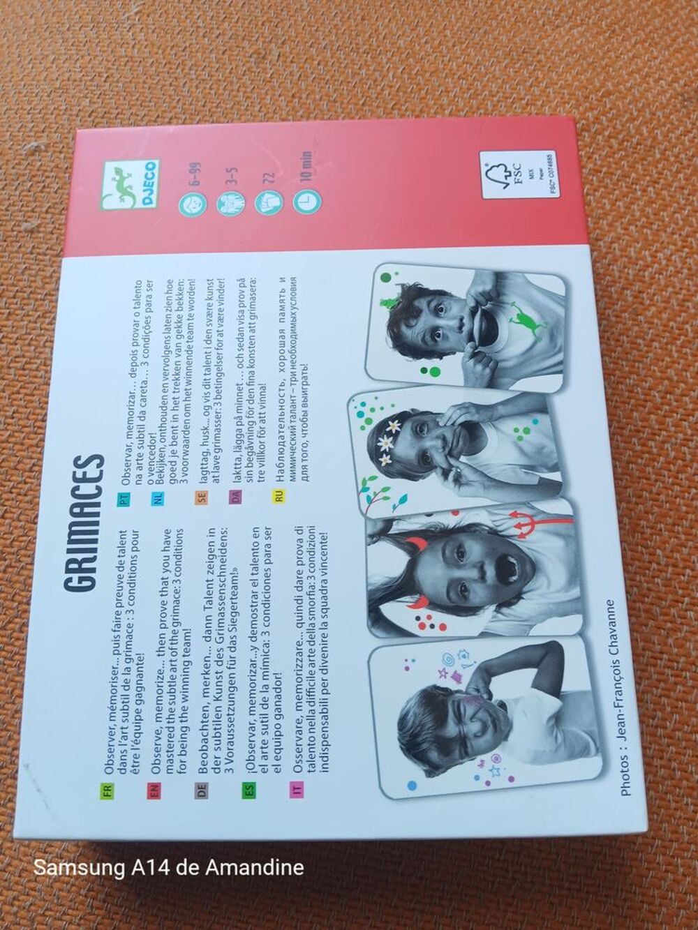 Jeu des grimaces DJECO Jeux / jouets