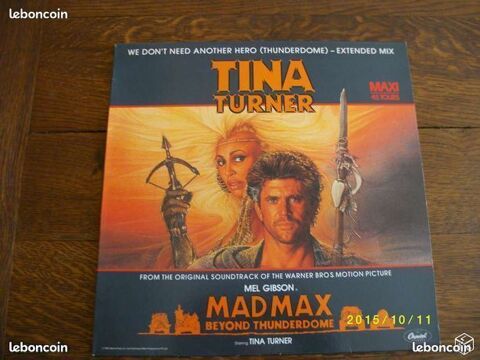 Vinyl maxi 45t Tina Turner 10 Malzville (54)