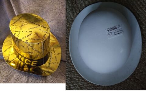 chapeaux fete : 14 melon plastique blanc + 11 en carton 20 Beauchamp (95)