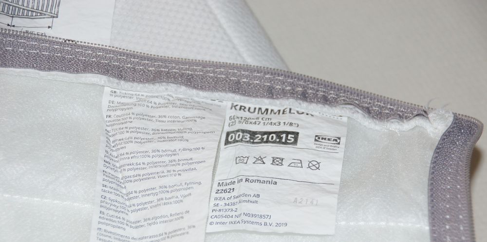MATELAS IKEA LIT BEBE Mobilier enfants