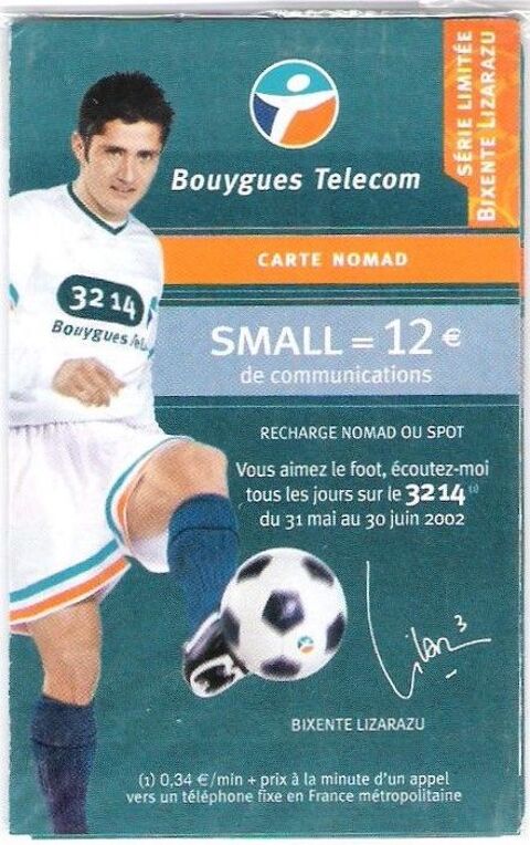 Carte téléphonique Nomad collection Bixente Lizarazu 2 Balma (31)