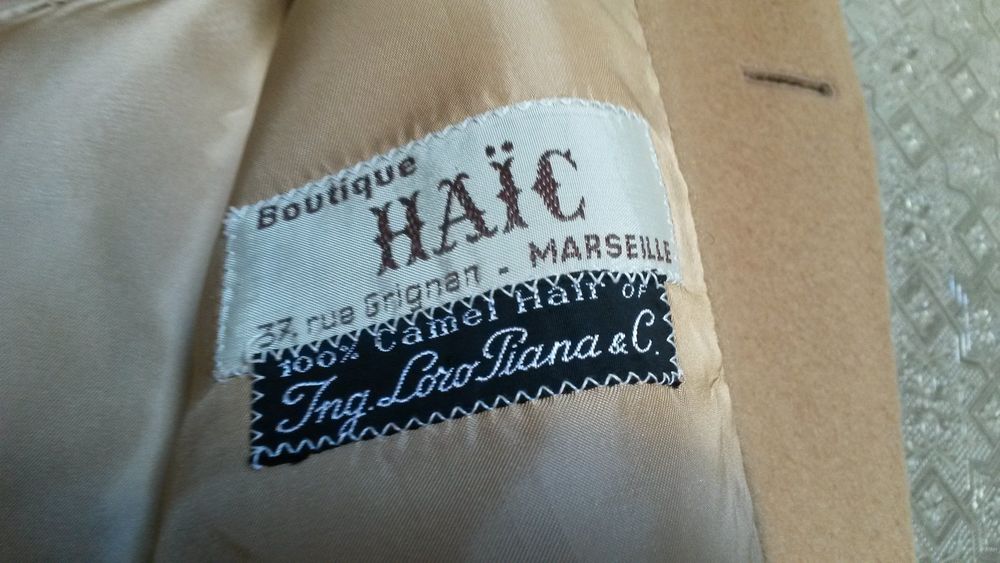 Manteau homme en poil de chameau Vêtements