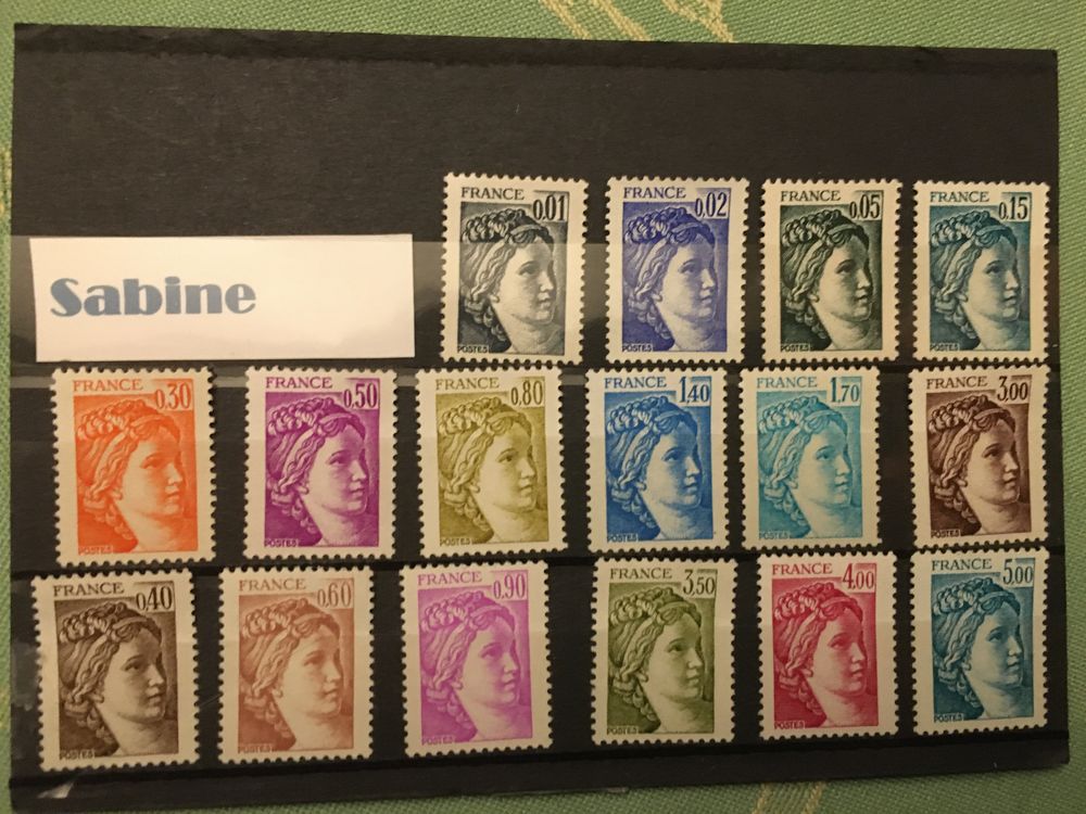 Timbres d de France ** Neufs Sabine 1967 - 1981 